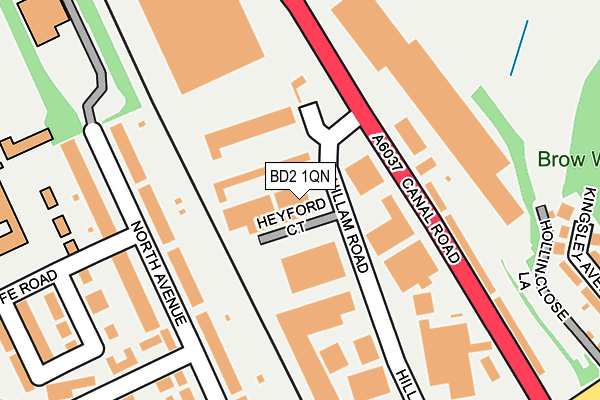 BD2 1QN map - OS OpenMap – Local (Ordnance Survey) BD2 1QN map - OS OpenMap – Local (Ordnance Survey)