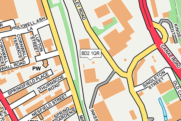 BD2 1QR map - OS OpenMap – Local (Ordnance Survey) BD2 1QR map - OS OpenMap – Local (Ordnance Survey)