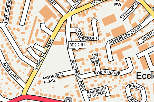BD2 2HH map - OS OpenMap – Local (Ordnance Survey) BD2 2HH map - OS OpenMap – Local (Ordnance Survey)