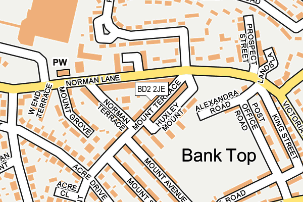 BD2 2JE map - OS OpenMap – Local (Ordnance Survey) BD2 2JE map - OS OpenMap – Local (Ordnance Survey)