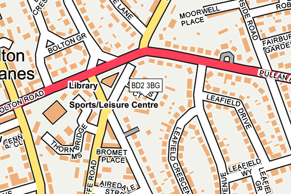 BD2 3BG map - OS OpenMap – Local (Ordnance Survey) BD2 3BG map - OS OpenMap – Local (Ordnance Survey)
