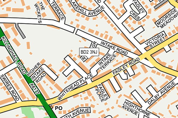 BD2 3NJ map - OS OpenMap – Local (Ordnance Survey) BD2 3NJ map - OS OpenMap – Local (Ordnance Survey)