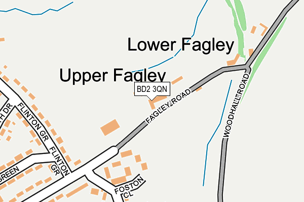 BD2 3QN map - OS OpenMap – Local (Ordnance Survey) BD2 3QN map - OS OpenMap – Local (Ordnance Survey)