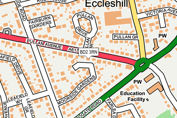 BD2 3RN map - OS OpenMap – Local (Ordnance Survey) BD2 3RN map - OS OpenMap – Local (Ordnance Survey)