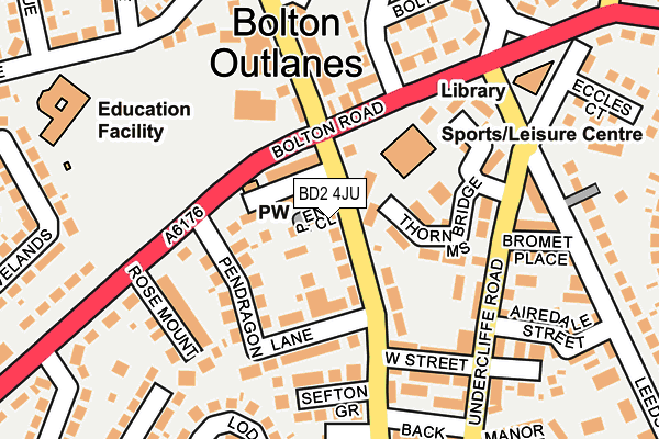BD2 4JU map - OS OpenMap – Local (Ordnance Survey) BD2 4JU map - OS OpenMap – Local (Ordnance Survey)