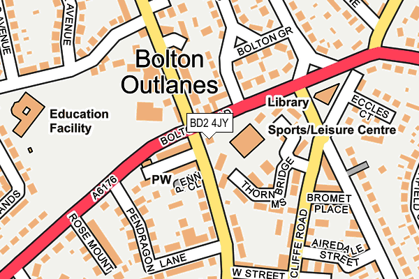 BD2 4JY map - OS OpenMap – Local (Ordnance Survey) BD2 4JY map - OS OpenMap – Local (Ordnance Survey)