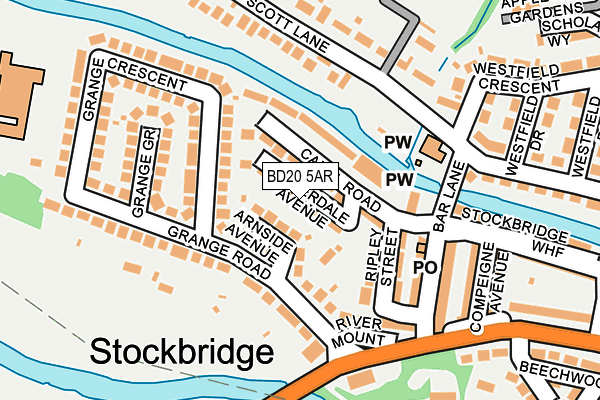 BD20 5AR map - OS OpenMap – Local (Ordnance Survey) BD20 5AR map - OS OpenMap – Local (Ordnance Survey)