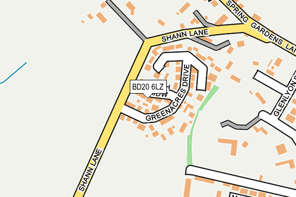 BD20 6LZ map - OS OpenMap – Local (Ordnance Survey) BD20 6LZ map - OS OpenMap – Local (Ordnance Survey)