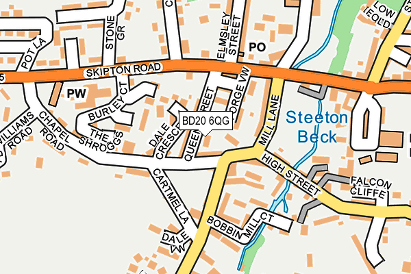 BD20 6QG map - OS OpenMap – Local (Ordnance Survey) BD20 6QG map - OS OpenMap – Local (Ordnance Survey)