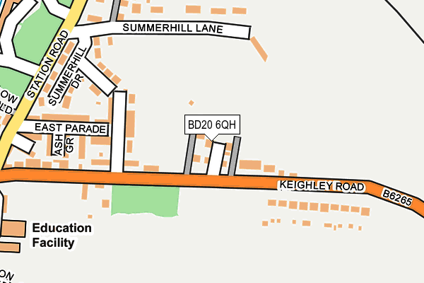 BD20 6QH map - OS OpenMap – Local (Ordnance Survey) BD20 6QH map - OS OpenMap – Local (Ordnance Survey)