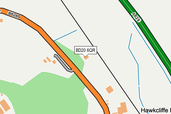 BD20 6QR map - OS OpenMap – Local (Ordnance Survey) BD20 6QR map - OS OpenMap – Local (Ordnance Survey)