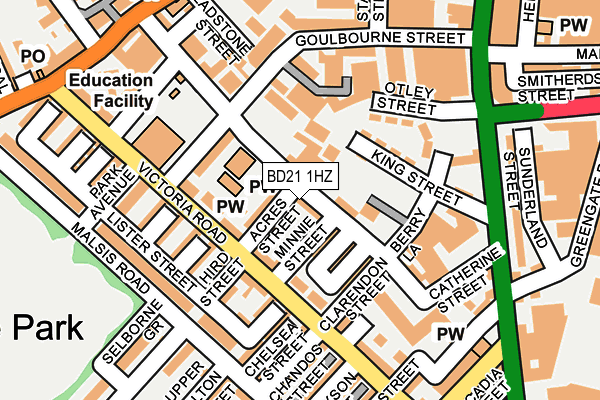 BD21 1HZ map - OS OpenMap – Local (Ordnance Survey) BD21 1HZ map - OS OpenMap – Local (Ordnance Survey)