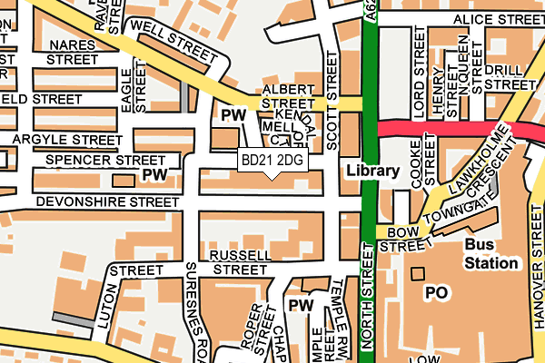 BD21 2DG map - OS OpenMap – Local (Ordnance Survey) BD21 2DG map - OS OpenMap – Local (Ordnance Survey)