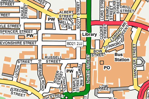 BD21 2JJ map - OS OpenMap – Local (Ordnance Survey) BD21 2JJ map - OS OpenMap – Local (Ordnance Survey)