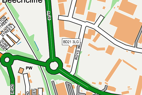 BD21 3LG map - OS OpenMap – Local (Ordnance Survey) BD21 3LG map - OS OpenMap – Local (Ordnance Survey)