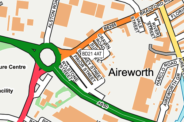 BD21 4AT map - OS OpenMap – Local (Ordnance Survey) BD21 4AT map - OS OpenMap – Local (Ordnance Survey)