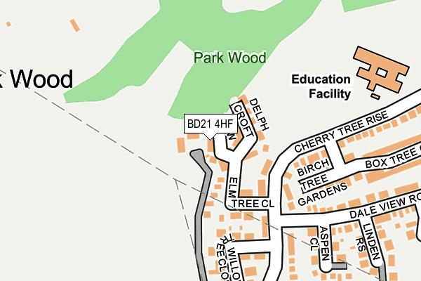 BD21 4HF map - OS OpenMap – Local (Ordnance Survey) BD21 4HF map - OS OpenMap – Local (Ordnance Survey)
