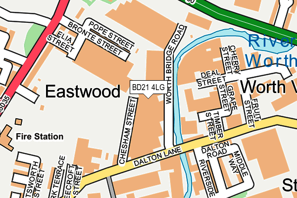 BD21 4LG map - OS OpenMap – Local (Ordnance Survey) BD21 4LG map - OS OpenMap – Local (Ordnance Survey)
