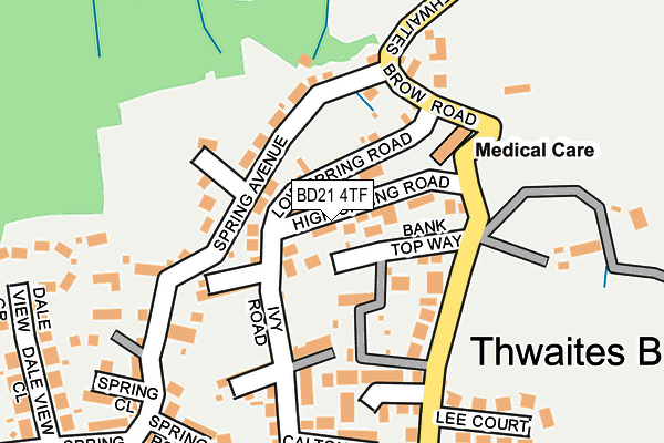 BD21 4TF map - OS OpenMap – Local (Ordnance Survey) BD21 4TF map - OS OpenMap – Local (Ordnance Survey)