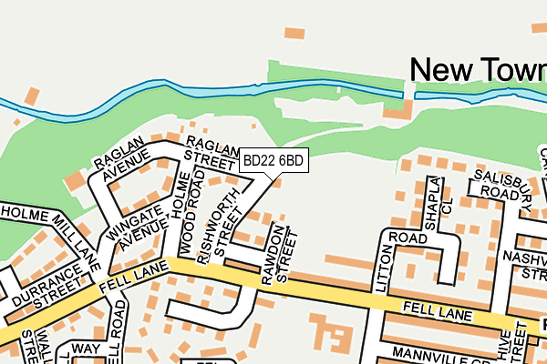 BD22 6BD map - OS OpenMap – Local (Ordnance Survey) BD22 6BD map - OS OpenMap – Local (Ordnance Survey)