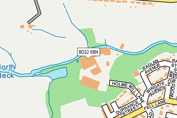 BD22 6BN map - OS OpenMap – Local (Ordnance Survey) BD22 6BN map - OS OpenMap – Local (Ordnance Survey)
