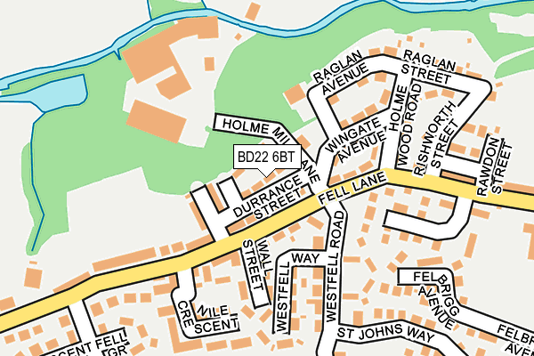 BD22 6BT map - OS OpenMap – Local (Ordnance Survey) BD22 6BT map - OS OpenMap – Local (Ordnance Survey)