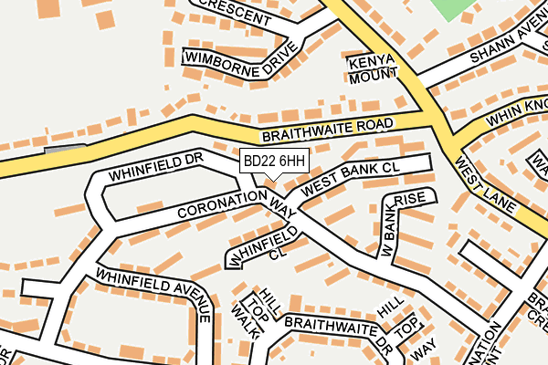 BD22 6HH map - OS OpenMap – Local (Ordnance Survey) BD22 6HH map - OS OpenMap – Local (Ordnance Survey)