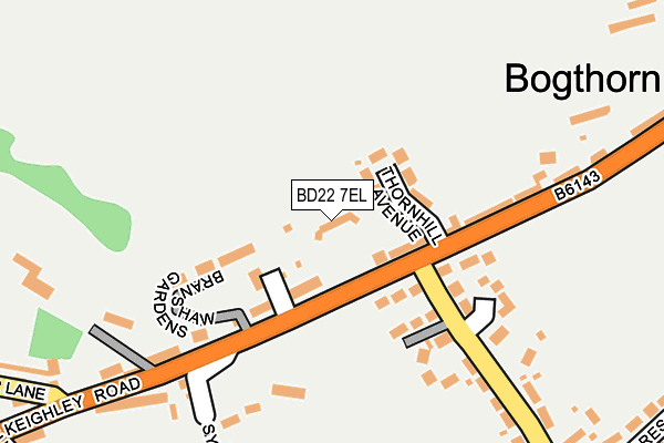 BD22 7EL map - OS OpenMap – Local (Ordnance Survey) BD22 7EL map - OS OpenMap – Local (Ordnance Survey)