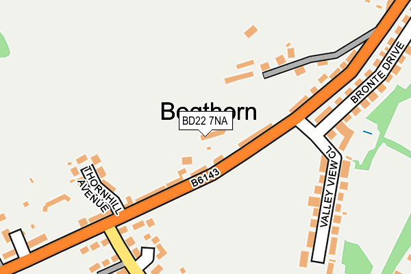 BD22 7NA map - OS OpenMap – Local (Ordnance Survey) BD22 7NA map - OS OpenMap – Local (Ordnance Survey)