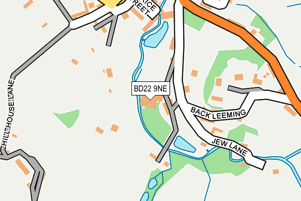 BD22 9NE map - OS OpenMap – Local (Ordnance Survey) BD22 9NE map - OS OpenMap – Local (Ordnance Survey)