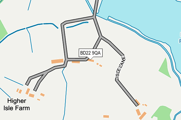 BD22 9QA map - OS OpenMap – Local (Ordnance Survey) BD22 9QA map - OS OpenMap – Local (Ordnance Survey)