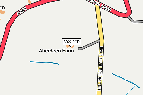 BD22 9QD map - OS OpenMap – Local (Ordnance Survey) BD22 9QD map - OS OpenMap – Local (Ordnance Survey)