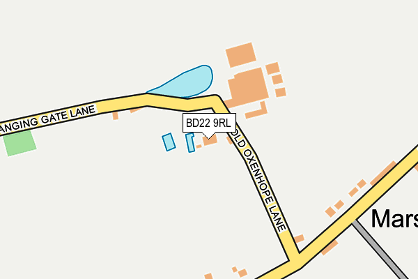 BD22 9RL map - OS OpenMap – Local (Ordnance Survey) BD22 9RL map - OS OpenMap – Local (Ordnance Survey)