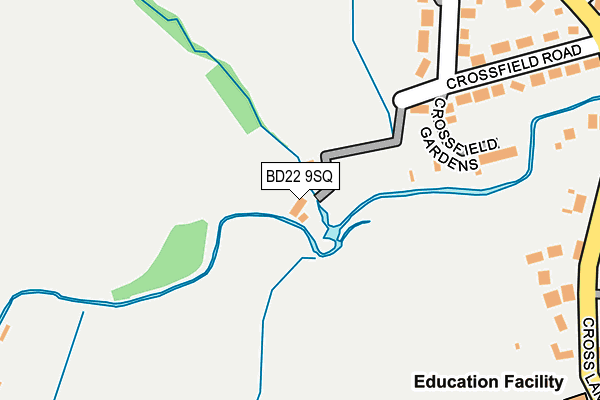 BD22 9SQ map - OS OpenMap – Local (Ordnance Survey) BD22 9SQ map - OS OpenMap – Local (Ordnance Survey)
