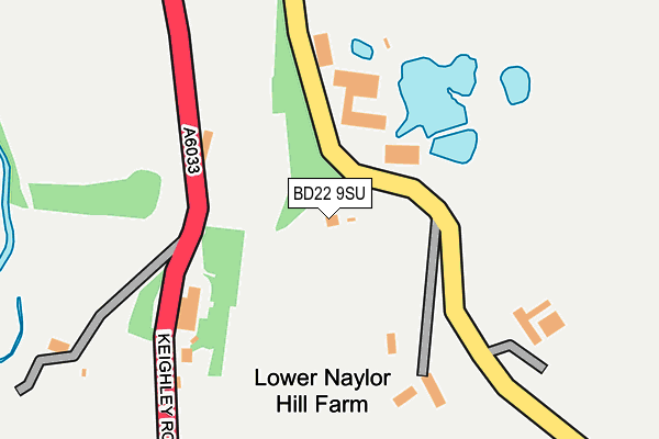 BD22 9SU map - OS OpenMap – Local (Ordnance Survey) BD22 9SU map - OS OpenMap – Local (Ordnance Survey)