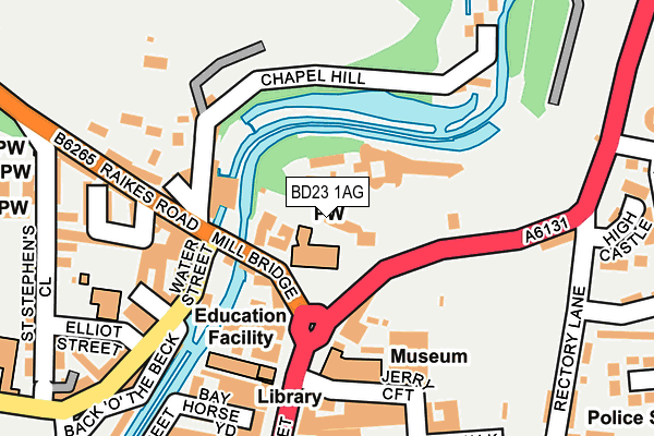 BD23 1AG map - OS OpenMap – Local (Ordnance Survey) BD23 1AG map - OS OpenMap – Local (Ordnance Survey)