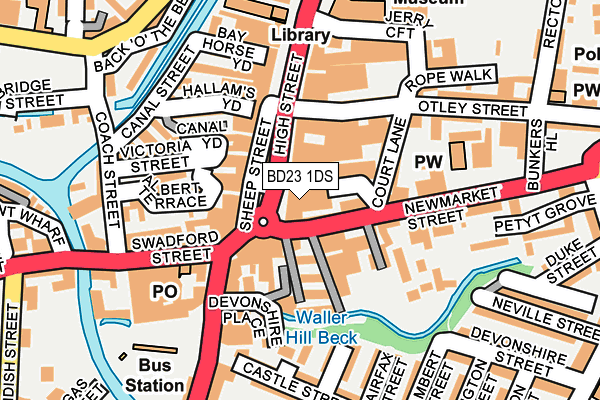 BD23 1DS map - OS OpenMap – Local (Ordnance Survey) BD23 1DS map - OS OpenMap – Local (Ordnance Survey)