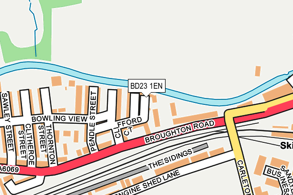 BD23 1EN map - OS OpenMap – Local (Ordnance Survey)
