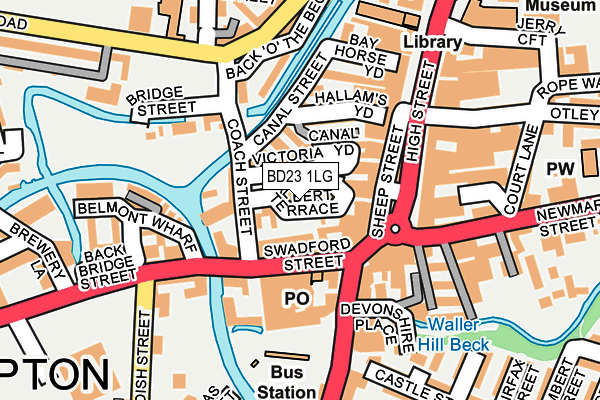BD23 1LG map - OS OpenMap – Local (Ordnance Survey) BD23 1LG map - OS OpenMap – Local (Ordnance Survey)