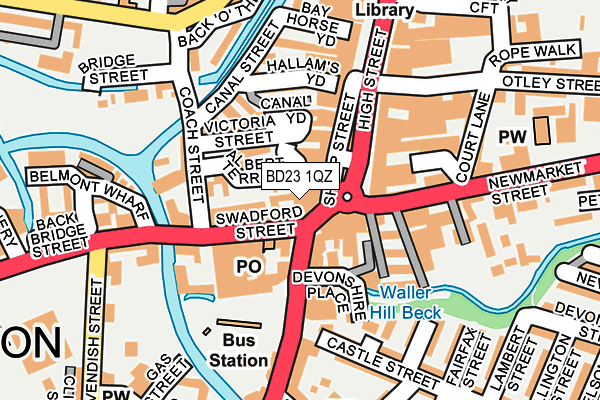 BD23 1QZ map - OS OpenMap – Local (Ordnance Survey) BD23 1QZ map - OS OpenMap – Local (Ordnance Survey)