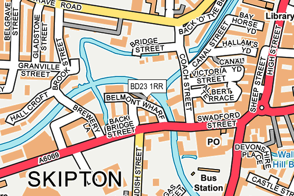 BD23 1RR map - OS OpenMap – Local (Ordnance Survey)