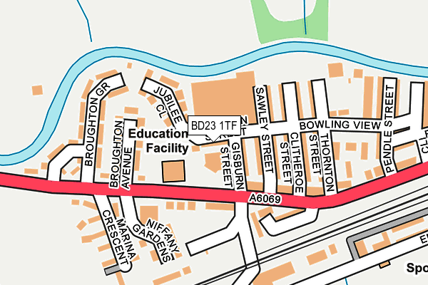 BD23 1TF map - OS OpenMap – Local (Ordnance Survey) BD23 1TF map - OS OpenMap – Local (Ordnance Survey)