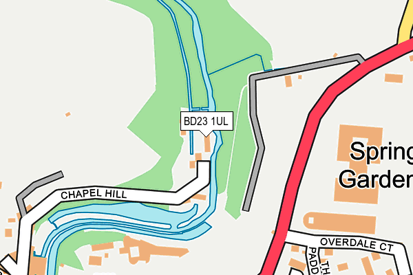 BD23 1UL map - OS OpenMap – Local (Ordnance Survey) BD23 1UL map - OS OpenMap – Local (Ordnance Survey)