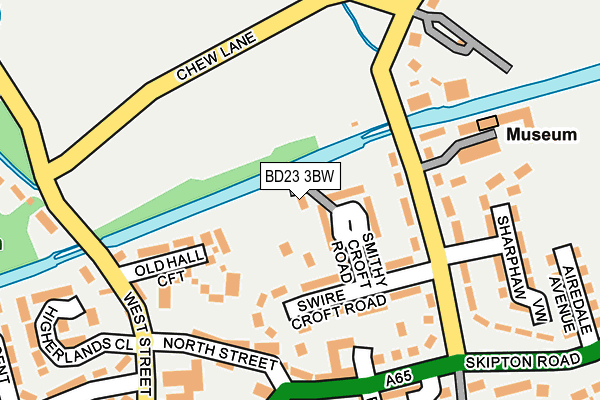 BD23 3BW map - OS OpenMap – Local (Ordnance Survey) BD23 3BW map - OS OpenMap – Local (Ordnance Survey)