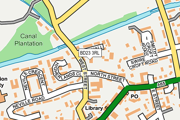 BD23 3RL map - OS OpenMap – Local (Ordnance Survey) BD23 3RL map - OS OpenMap – Local (Ordnance Survey)