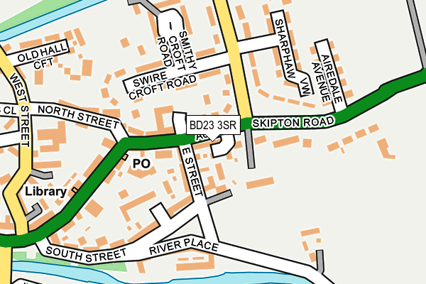 BD23 3SR map - OS OpenMap – Local (Ordnance Survey) BD23 3SR map - OS OpenMap – Local (Ordnance Survey)