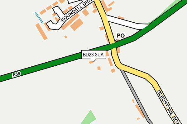 BD23 3UA map - OS OpenMap – Local (Ordnance Survey) BD23 3UA map - OS OpenMap – Local (Ordnance Survey)