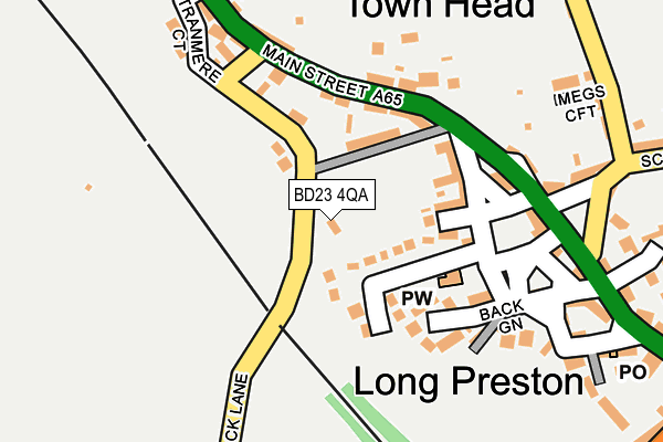 BD23 4QA map - OS OpenMap – Local (Ordnance Survey) BD23 4QA map - OS OpenMap – Local (Ordnance Survey)