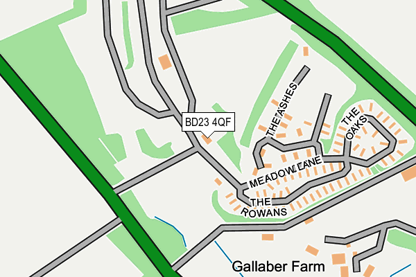 BD23 4QF map - OS OpenMap – Local (Ordnance Survey)