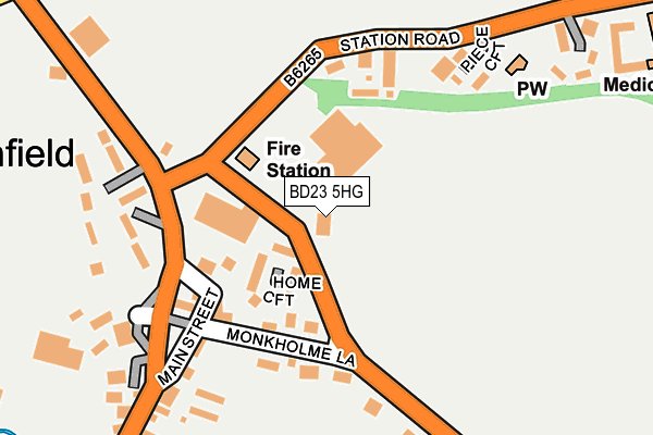 BD23 5HG map - OS OpenMap – Local (Ordnance Survey) BD23 5HG map - OS OpenMap – Local (Ordnance Survey)
